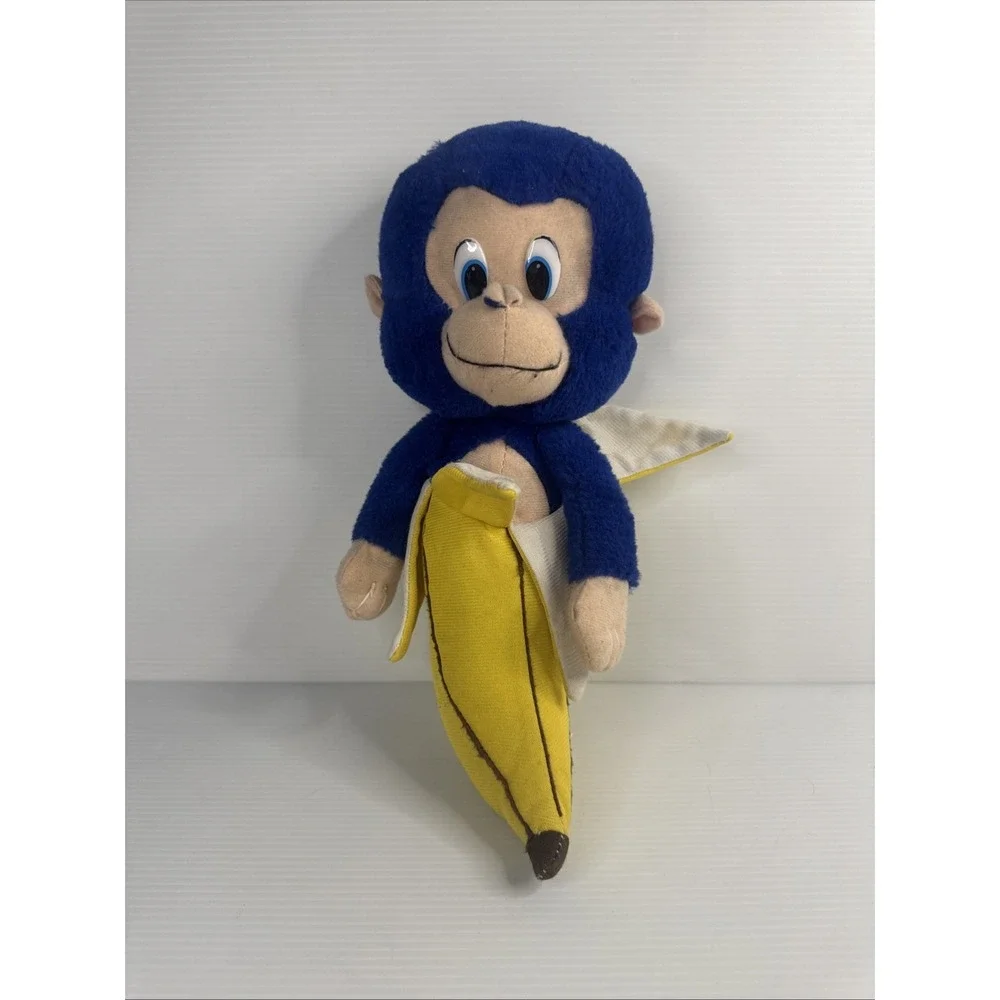 Classic Toy Company Cobalt Blue Monkey Chimp Gorilla in Banana Peel 13